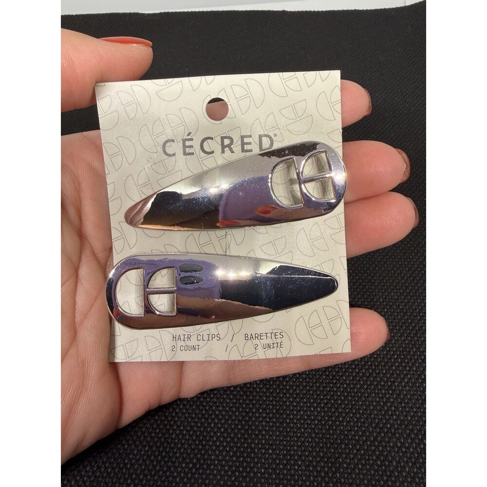 AUTHENTIC Rare Beyonce CECRED Creaseless Hair Clips / Silver / New Sealed 2026